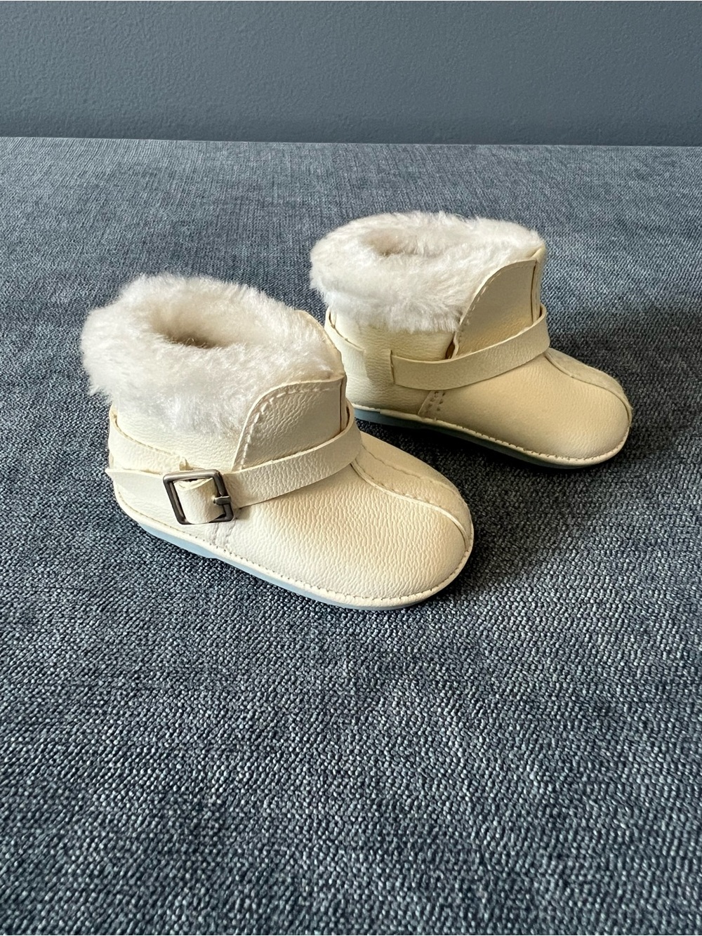 American Girl Doll, Cream Faux-Fur Lined Boots